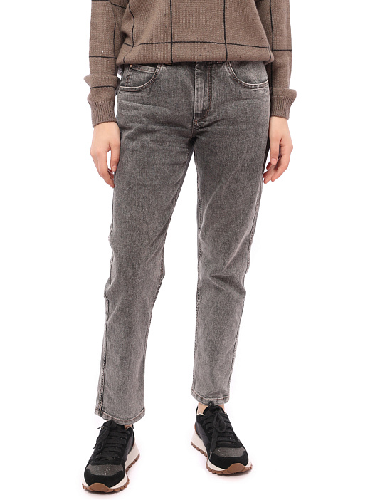 Джинсы Brunello Cucinelli MH186P5676 C8325 серые женские — купить в интернет-магазине Verdistore