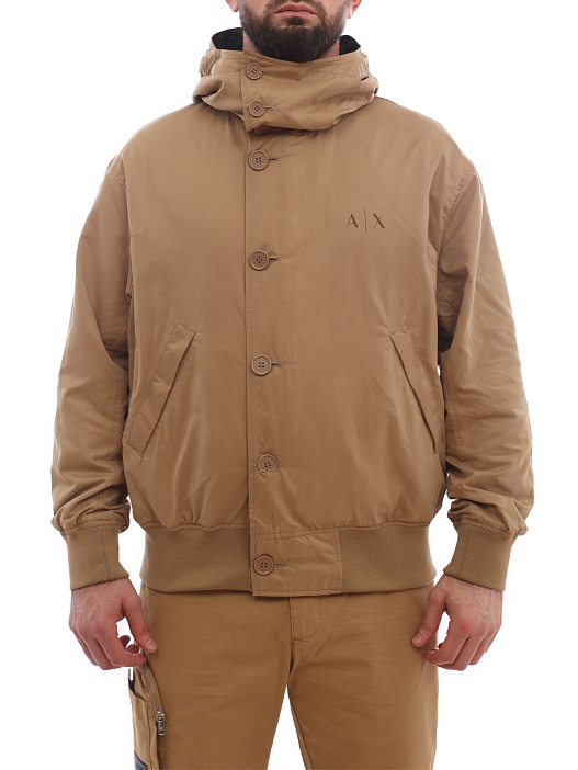 Ветровка Armani Exchange 3LZB01 ZNR9Z 4873 двусторонняя мужская на пуговицах — купить в интернет-магазине Verdistore