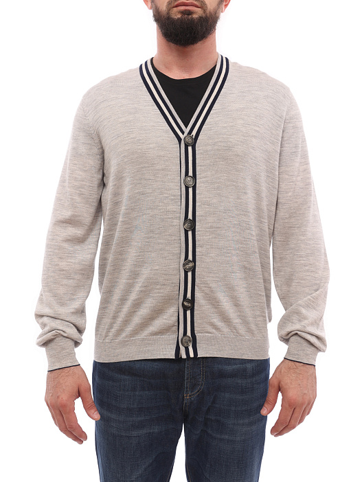 Кардиган Brunello Cucinelli M24800306 серый мужской — купить в интернет-магазине Verdistore