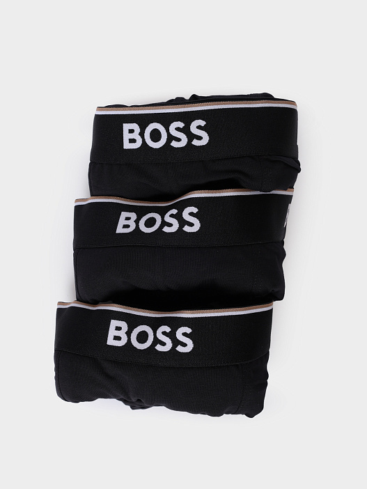 Трусы комплект Boss 50475298 001 черные мужские из хлопка — купить в интернет-магазине Verdistore