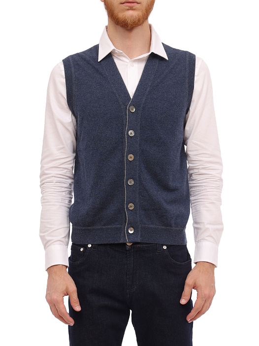 Жилет Brunello Cucinelli M2229207 трикотажный мужской — купить в интернет-магазине Verdistore