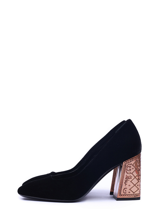 Туфли Ballin B8W6045 замшевые женские на декорированном каблуке — купить в интернет-магазине Verdistore