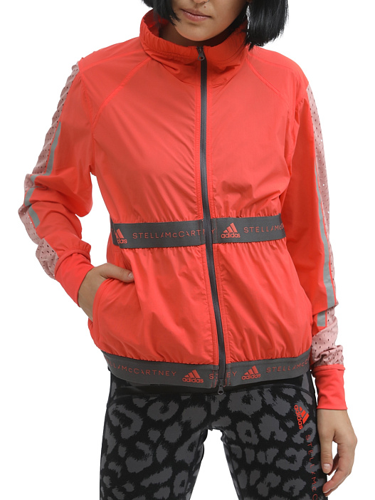 картинка Куртка Adidas by Stella McCartney DT9238 коралловая женская магазин Verdistore являющийся официальным дистрибьютором в России 
