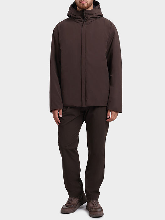 Брюки Herno PT000155U 12773S 8815 темно-коричневые мужские зауженного кроя  — купить в интернет-магазине Verdistore