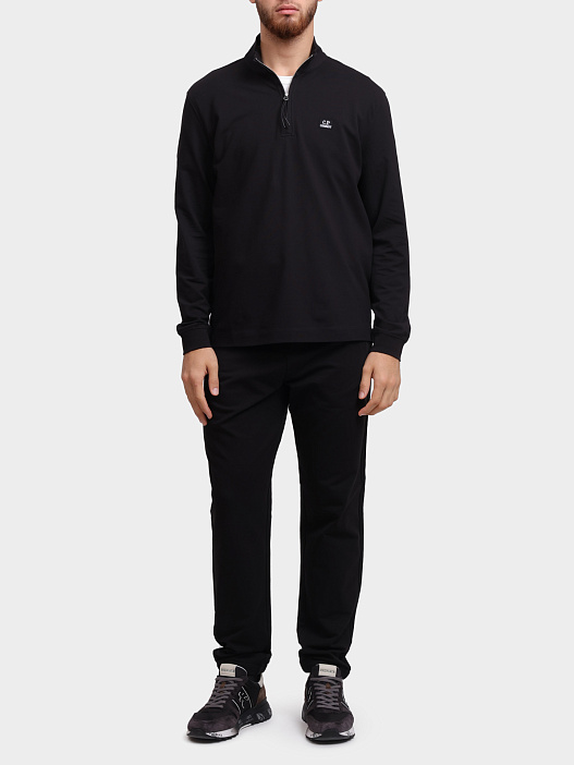 Лонгслив C.P. Company 19CMPL144A-005263W 999 хлопковый мужской с логотипом — купить в интернет-магазине Verdistore