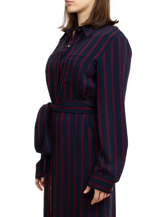 Платье-рубашка Calvin Klein K20K200173 полосатое женское — купить в интернет-магазине Verdistore