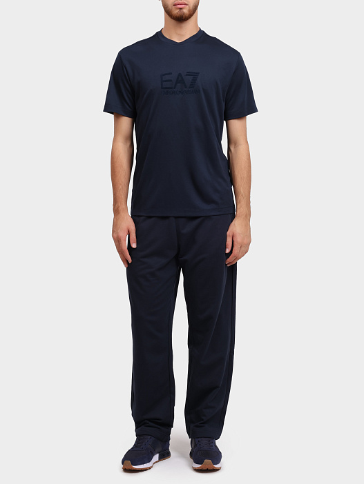 Футболка EA7 7M000092 AF13870 UB102 темно-синяя мужская — купить в интернет-магазине Verdistore