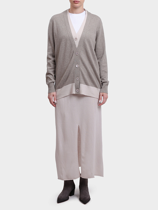 Юбка Alpha Studio AD-4244M 2017 женская с разрезом — купить в интернет-магазине Verdistore