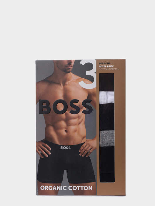 Трусы комплект Boss 50544272 999 хлопковые мужские с логотипом — купить в интернет-магазине Verdistore