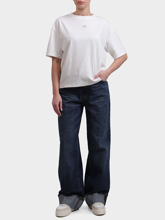 Джинсы Hugo 50542144 430 синие женские с подворотами — купить в интернет-магазине Verdistore