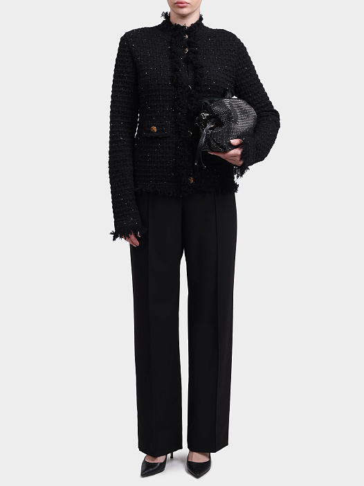 Жакет Liu-Jo BLACK LABEL CF6154 MS052 22222 черный женский укороченный  — купить в интернет-магазине Verdistore