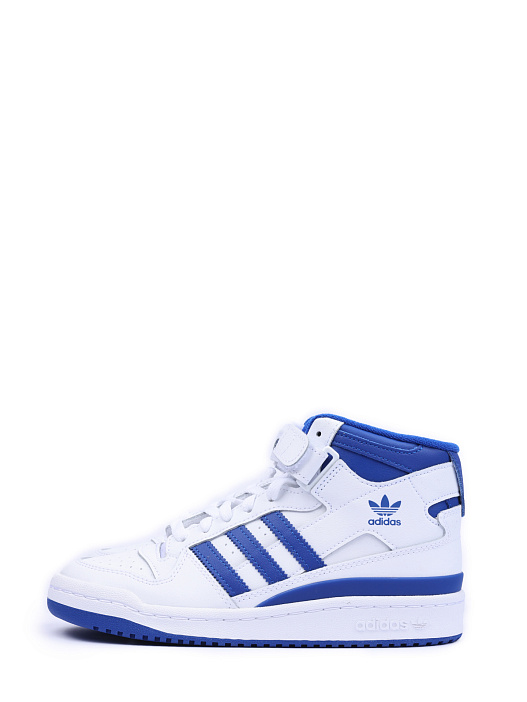 картинка Кроссовки Adidas Forum Mid FY4976 комбинированные высокие на липучке магазин Verdistore являющийся официальным дистрибьютором в России 