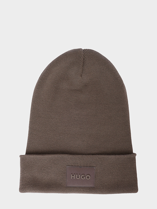 Шапка Hugo 50551508 032 бежевая мужская — купить в интернет-магазине Verdistore