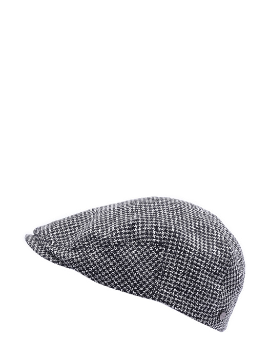 Кепка с козырьком серая мелким белым клетчатым узором — купить в интернет-магазине Verdistore