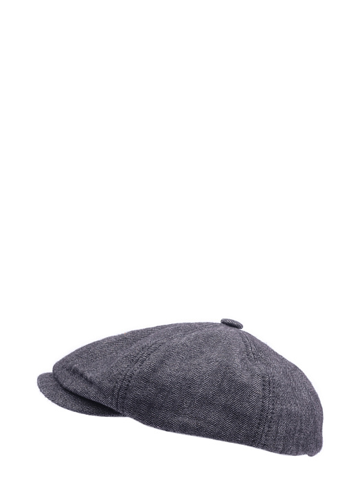 Кепка серая из шерсти с изогнутым козырьком — купить в интернет-магазине Verdistore
