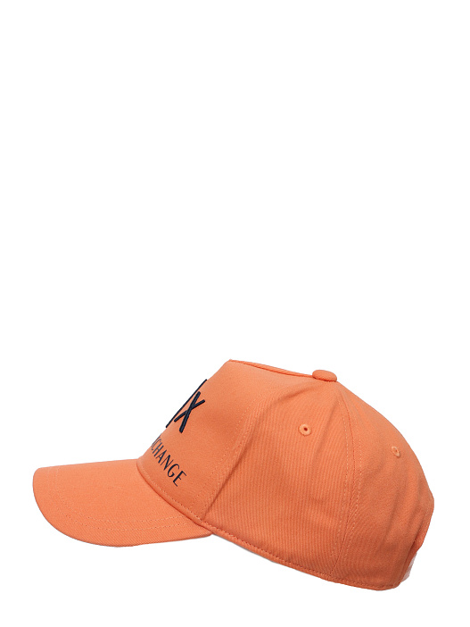 картинка Бейсболка Armani Exchange 954039 CC513 04365 оранжевая мужская из хлопка магазин Verdistore являющийся официальным дистрибьютором в России 