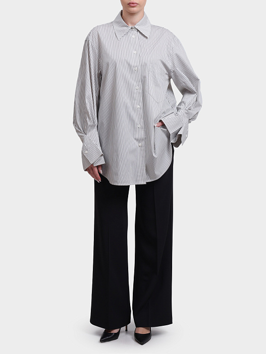 Рубашка 58 254B58Benice 10020116 099 женская удлиненная в полоску — купить в интернет-магазине Verdistore