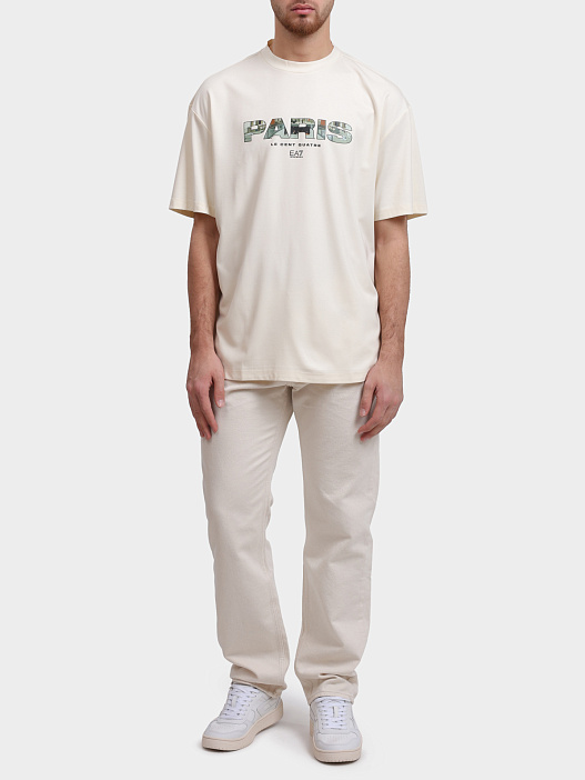 Футболка EA7 7M000768 AF16724 U1105 молочная мужская — купить в интернет-магазине Verdistore