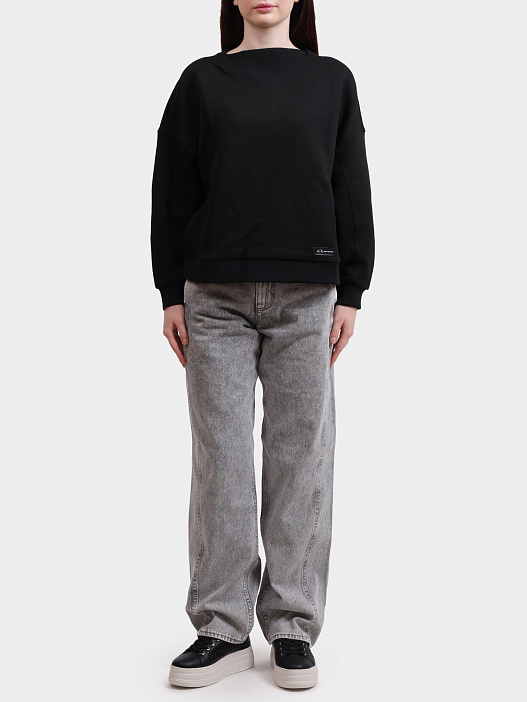 Свитшот Armani Exchange XW000744 AF16134 UC001 черный женский — купить в интернет-магазине Verdistore
