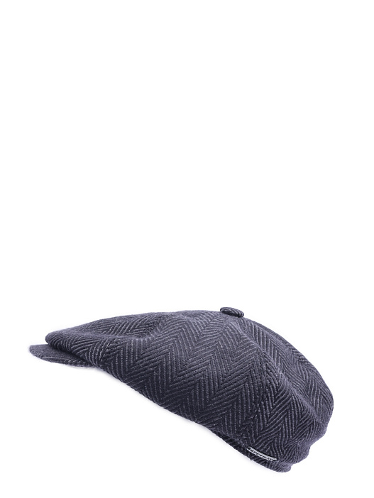 Кепка серо-черная с диагональным узором  — купить в интернет-магазине Verdistore