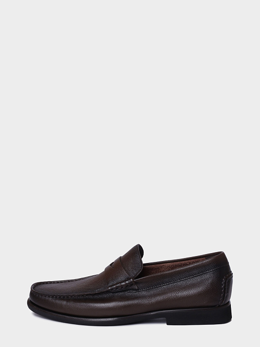 Лоферы Santoni MCPG02681LI1SSDST50 кожаные мужские — купить в интернет-магазине Verdistore
