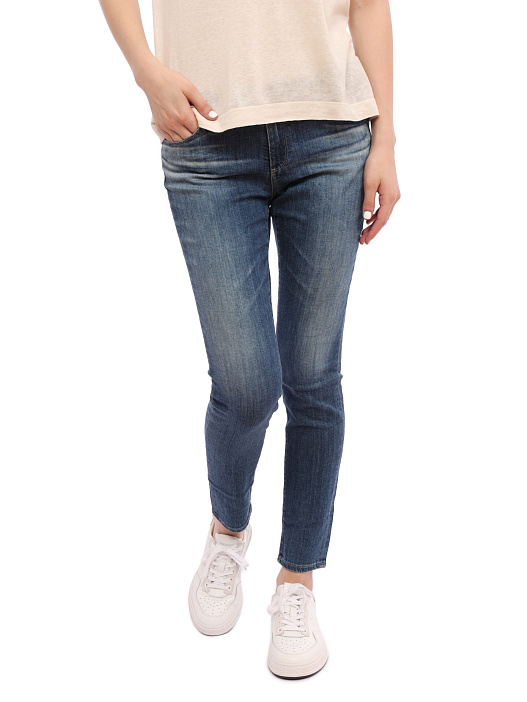 Джинсы AG PVS 1389 DNU синие женские с эффектом выцветания — купить в интернет-магазине Verdistore