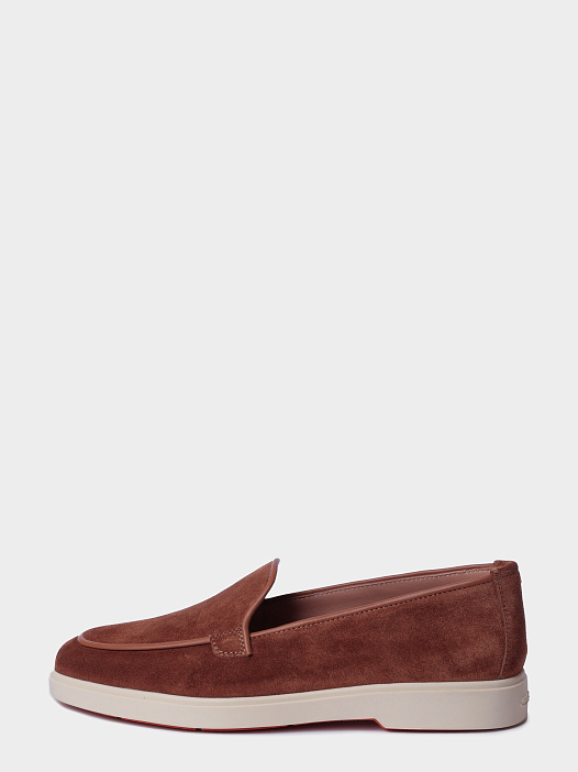 Лоферы Santoni WUYG72027TISNORBC40 замшевые женские — купить в интернет-магазине Verdistore