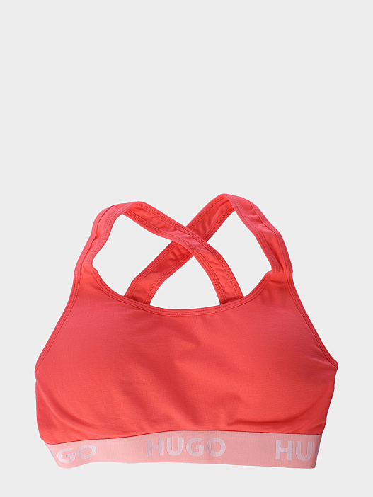 Бюст HUGO BRALETTE PADDED SPOR 10241852 02 50480159 632 женский с логотипом на резинке — купить в интернет-магазине Verdistore
