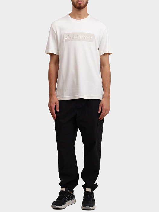Футболка Calvin Klein K10K112491 YAS хлопковая мужская с логотипом  — купить в интернет-магазине Verdistore