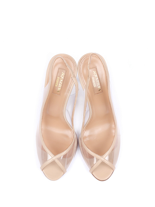 Туфли Aquazzura TEMHIPG0NPVECA пудровые женские на шпильке — купить в интернет-магазине Verdistore