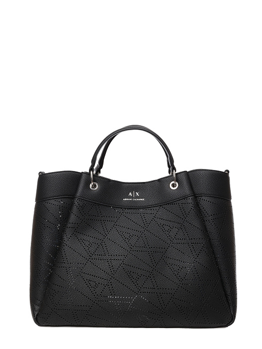Сумка Armani Exchange 942910 4R744 00020 черная женская с перфорацией — купить в интернет-магазине Verdistore