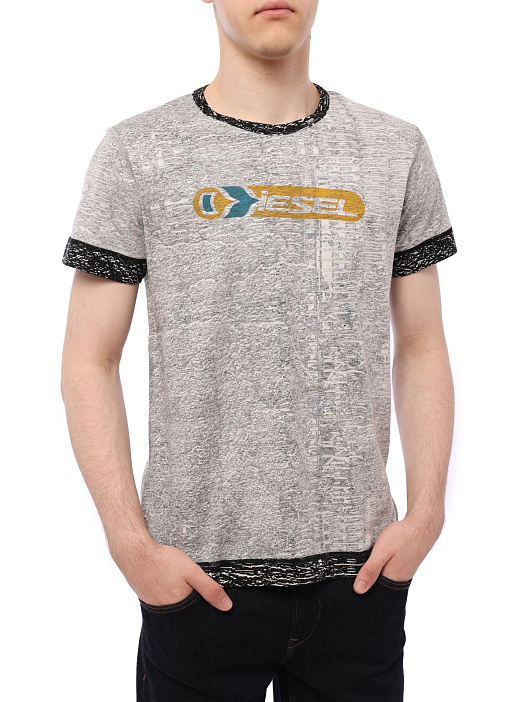 Футболка Diesel A074050TEAL900A хлопковая мужская — купить в интернет-магазине Verdistore