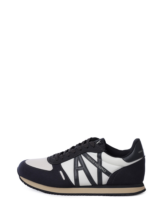 картинка Кроссовки Armani Exchange XUX017 XCC68 U390 комбинированные мужские с логотипом магазин Verdistore являющийся официальным дистрибьютором в России 