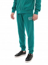 Брюки хлопковые зеленые с манжетами VERDI STORE