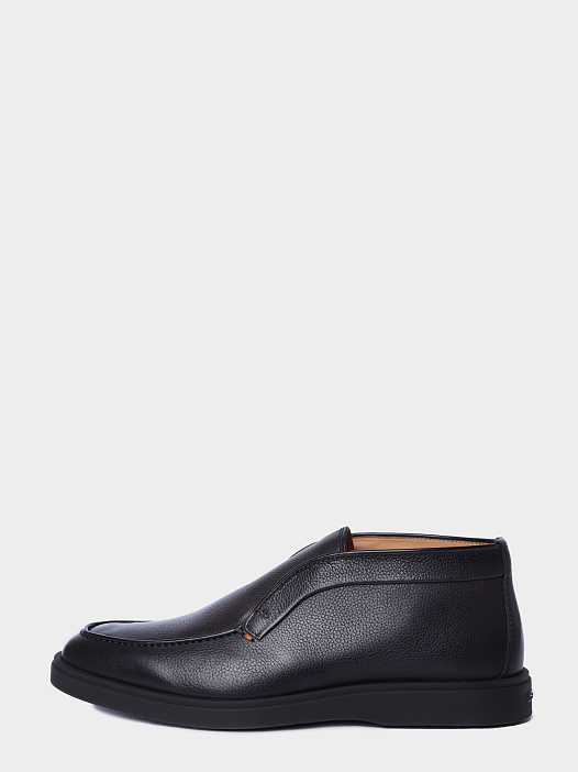 Ботинки Santoni MGDG17823SMOKMPGG93 кожаные мужские — купить в интернет-магазине Verdistore