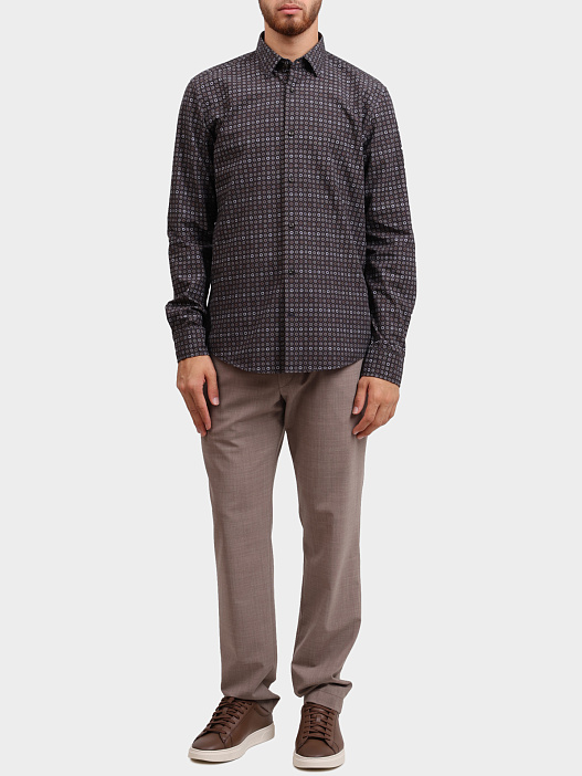 Рубашка Joop! 17 JSH-154Pit-W 10018640 207 хлопковая мужская с принтом — купить в интернет-магазине Verdistore