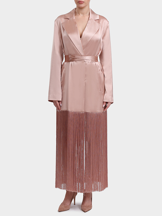 Жакет Pinko 106431 A33D Q35 розовый женский с бахромой — купить в интернет-магазине Verdistore
