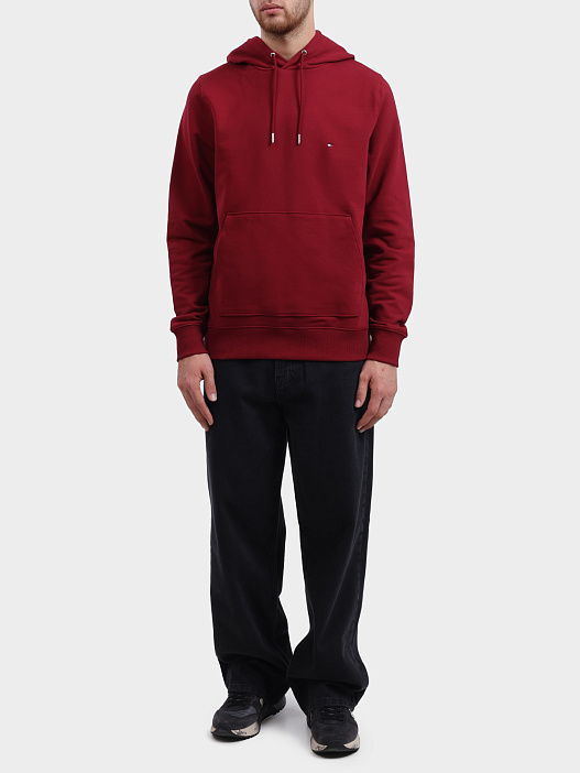 Худи Tommy Hilfiger MW0MW24352 бордовое мужское — купить в интернет-магазине Verdistore