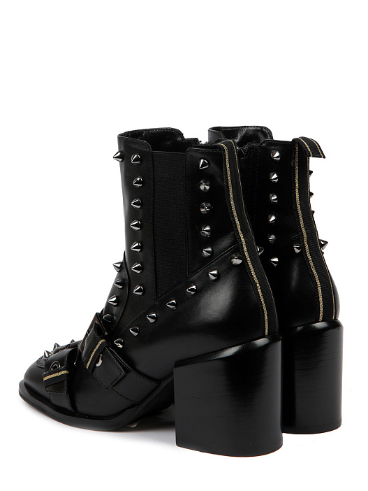 Ботильоны Baldan 1816 черные женские с шипами — купить в интернет-магазине Verdistore