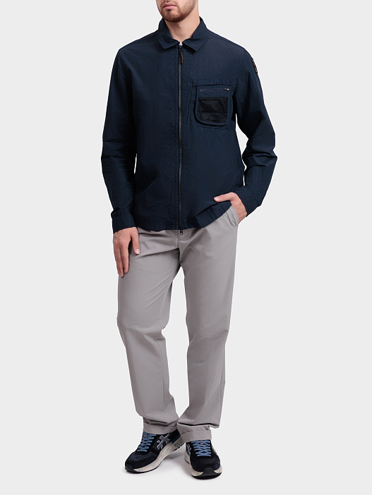 Куртка-рубашка Parajumpers SJ01 WYMOND 316 темно-синяя мужская на молнии — купить в интернет-магазине Verdistore