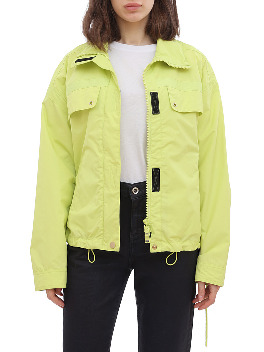 Куртка Armani Exchange 3HYB28 желтая женская на липучках — купить в интернет-магазине Verdistore
