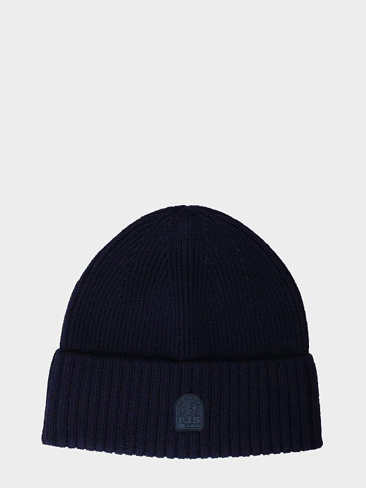 Шапка Parajumpers HA12 PLAIN BEANIE 316 темно-синяя мужская — купить в интернет-магазине Verdistore