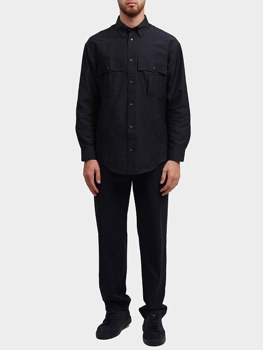 Брюки Emporio Armani EM001505 AF10047 UB118 темно-синие мужские — купить в интернет-магазине Verdistore