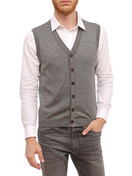 Джемпер Brunello Cucinelli M2380517 серый мужской — купить в интернет-магазине Verdistore
