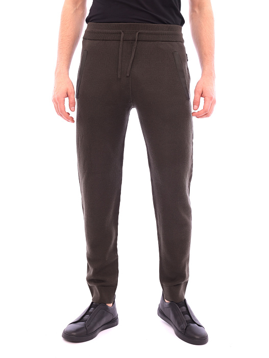 Брюки шерстяные с эластичным поясом на кулиске — купить в интернет-магазине Verdistore