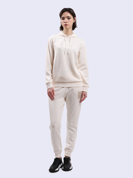 картинка Брюки Armani Exchange 6DYP79 YJEGZ 1130 молочные женские спортивные  магазин Verdistore являющийся официальным дистрибьютором в России 