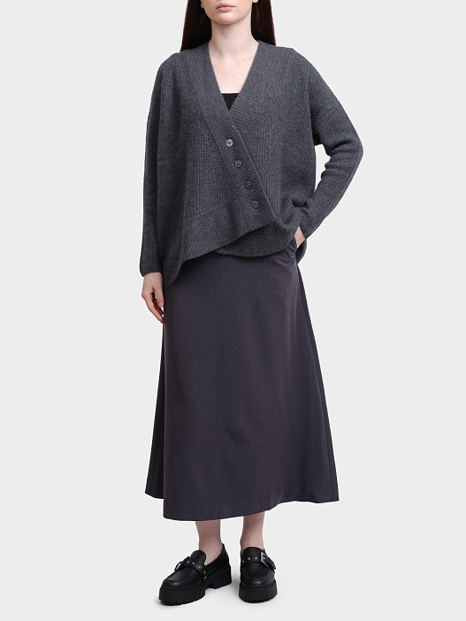 Кардиган Re Vera 56W-11-1934 темно-серый женский с пайетками — купить в интернет-магазине Verdistore