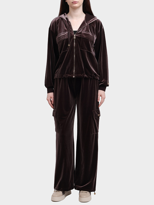 Брюки-карго Liu-Jo TF5111 J4955 90915 велюровые женские — купить в интернет-магазине Verdistore