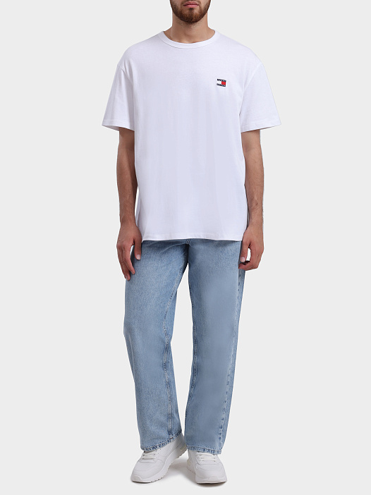 Футболка Tommy Jeans DM0DM17995 YBR хлопковая мужская — купить в интернет-магазине Verdistore