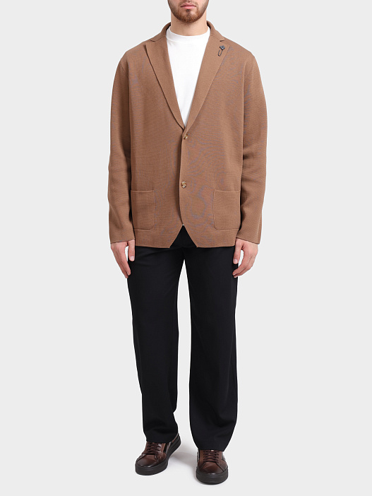 Кардиган Lardini PA LJM100 PA66024 коричневый мужской — купить в интернет-магазине Verdistore